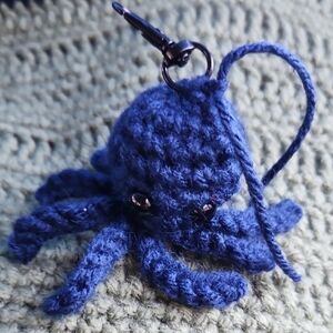 Handmade Crochet Baby Octopus Keychain by JordyDoodles
